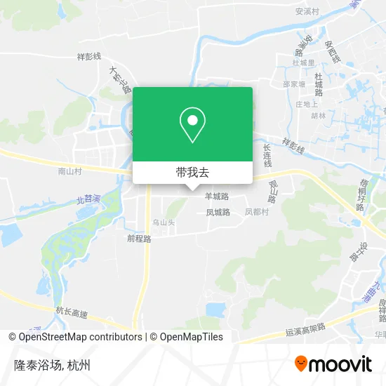 隆泰浴场地图