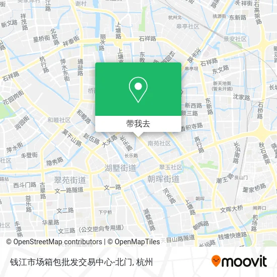 钱江市场箱包批发交易中心-北门地图
