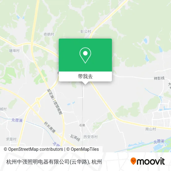 杭州中强照明电器有限公司(云华路)地图