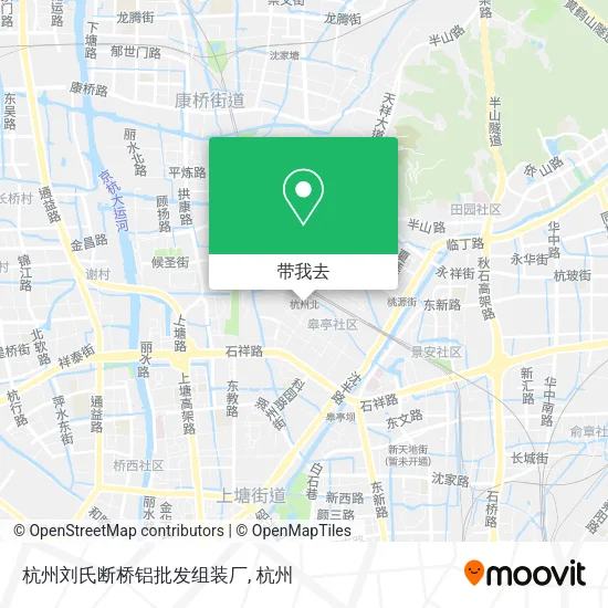 杭州刘氏断桥铝批发组装厂地图