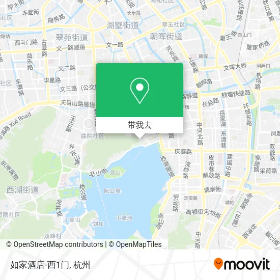 如家酒店-西1门地图
