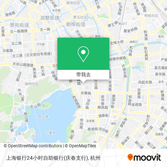 上海银行24小时自助银行(庆春支行)地图