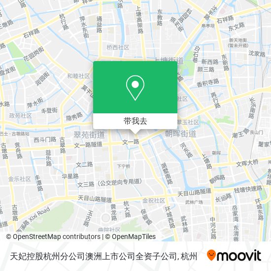 天妃控股杭州分公司澳洲上市公司全资子公司地图