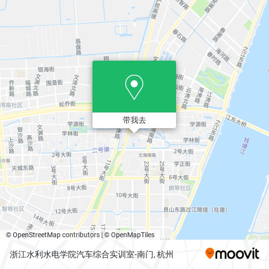 浙江水利水电学院汽车综合实训室-南门地图