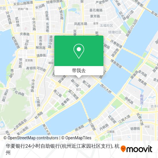 华夏银行24小时自助银行(杭州近江家园社区支行)地图