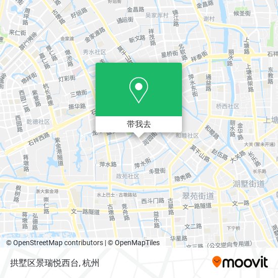 拱墅区景瑞悦西台地图