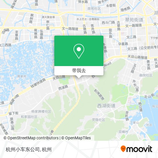 杭州小车东公司地图