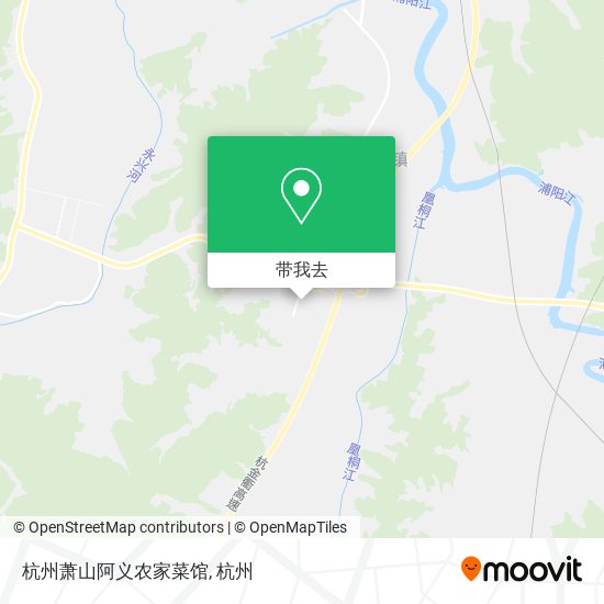 杭州萧山阿义农家菜馆地图