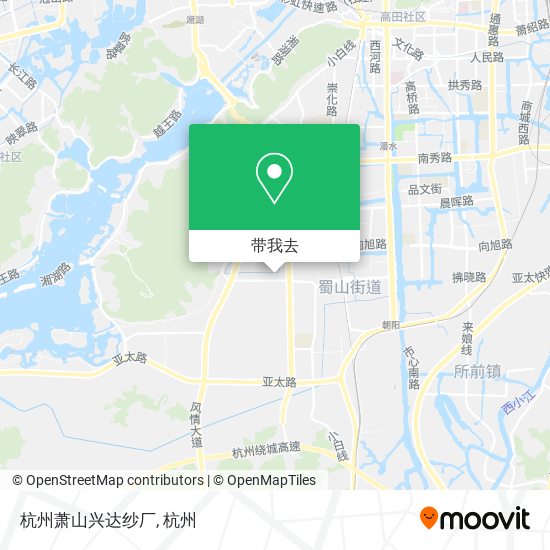 杭州萧山兴达纱厂地图