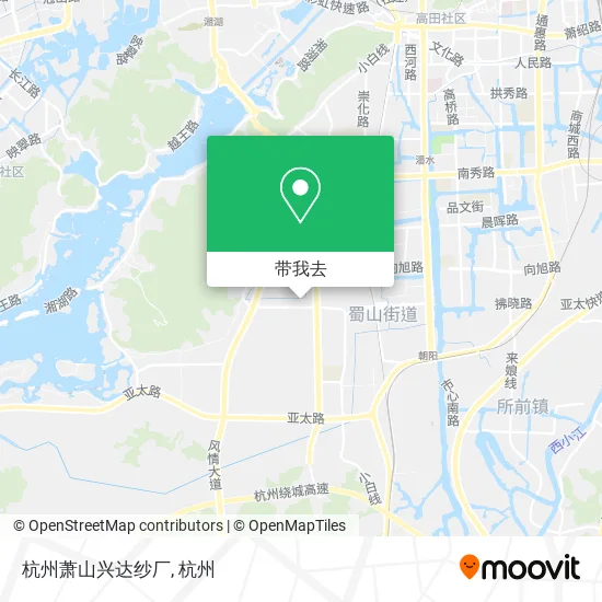 杭州萧山兴达纱厂地图