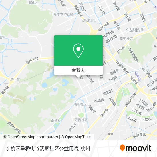 余杭区星桥街道汤家社区公益用房地图