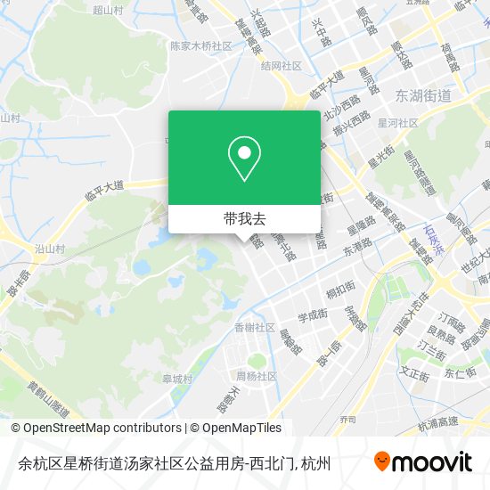 余杭区星桥街道汤家社区公益用房-西北门地图