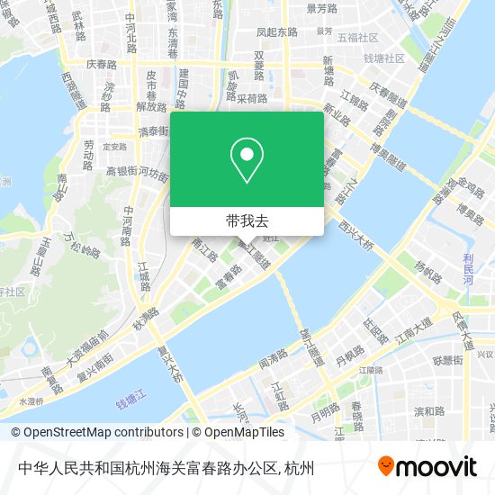 中华人民共和国杭州海关富春路办公区地图