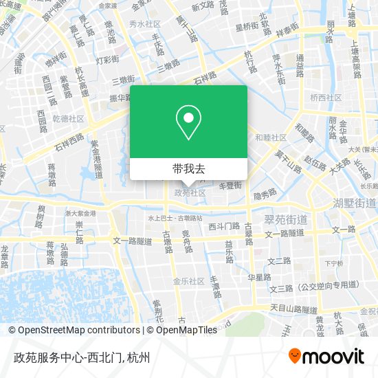 政苑服务中心-西北门地图