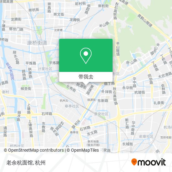 老余杭面馆地图