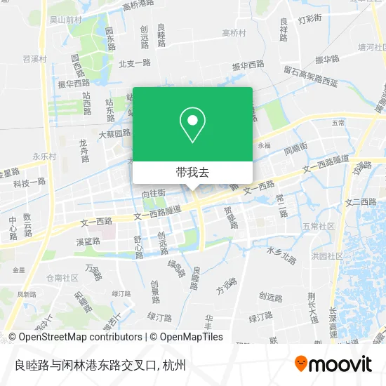 良睦路与闲林港东路交叉口地图