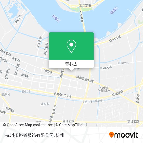 杭州拓路者服饰有限公司地图