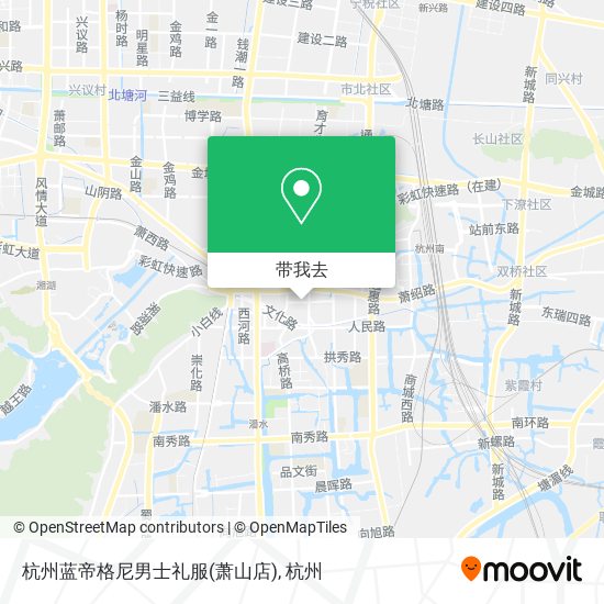 杭州蓝帝格尼男士礼服(萧山店)地图