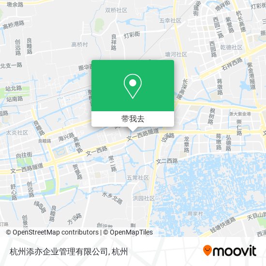 杭州添亦企业管理有限公司地图