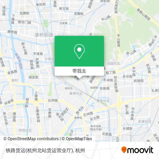 铁路货运(杭州北站货运营业厅)地图