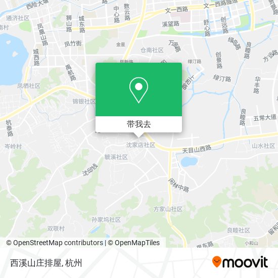西溪山庄排屋地图