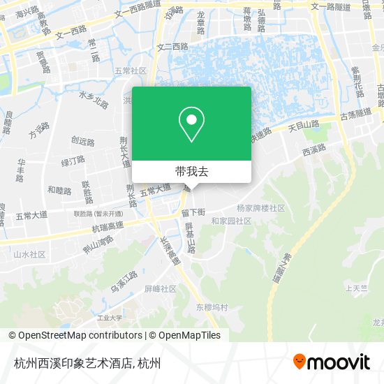 杭州西溪印象艺术酒店地图