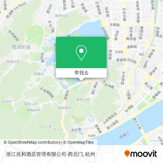 浙江兆和酒店管理有限公司-西北门地图