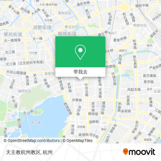 天主教杭州教区地图