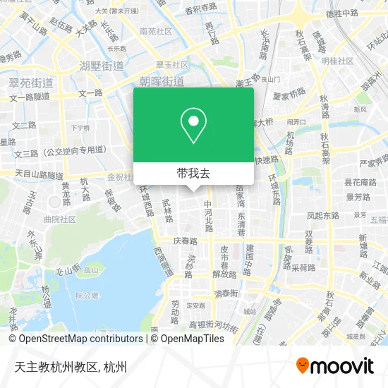 天主教杭州教区地图