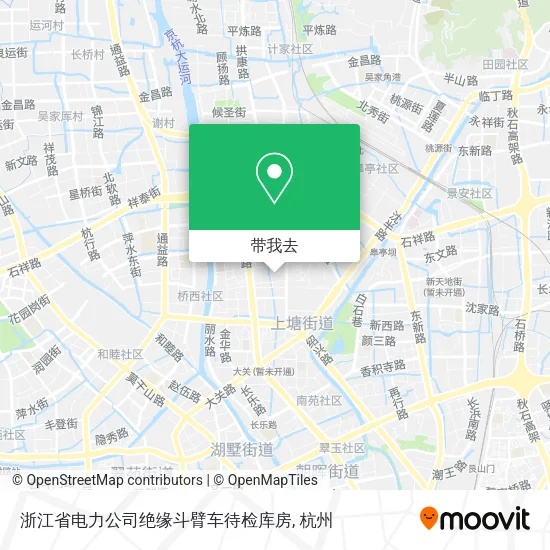 浙江省电力公司绝缘斗臂车待检库房地图