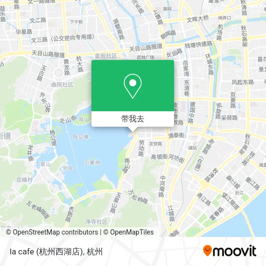 la cafe (杭州西湖店)地图