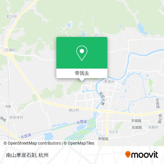 南山摩崖石刻地图