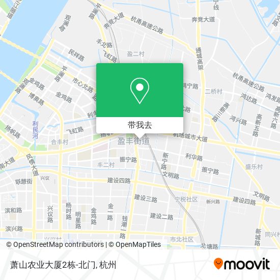 萧山农业大厦2栋-北门地图