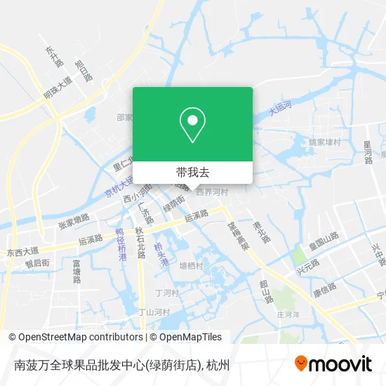 南菠万全球果品批发中心(绿荫街店)地图