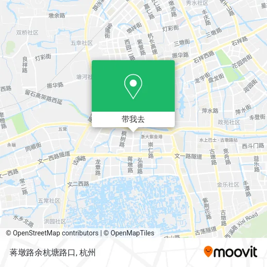 蒋墩路余杭塘路口地图