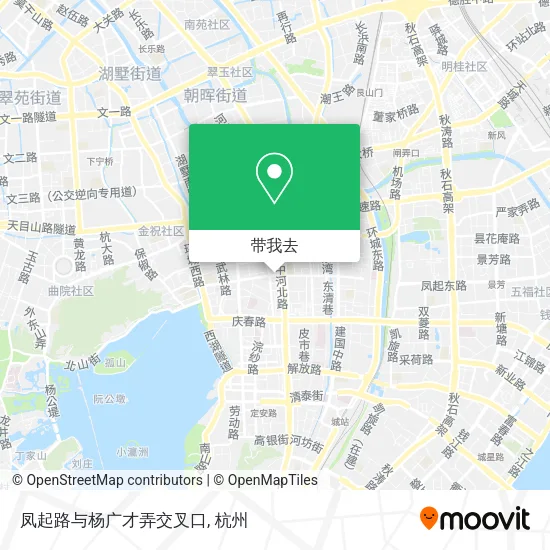 凤起路与杨广才弄交叉口地图