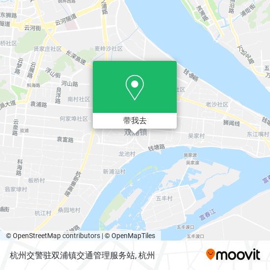杭州交警驻双浦镇交通管理服务站地图