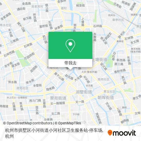 杭州市拱墅区小河街道小河社区卫生服务站-停车场地图