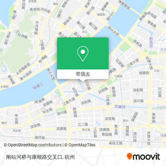 阐站河桥与康顺路交叉口地图