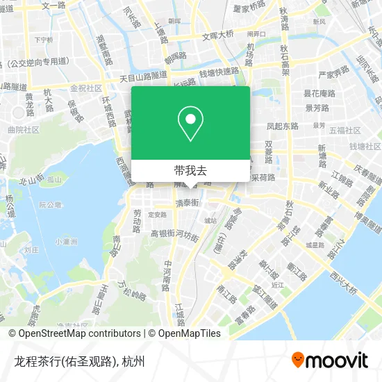 龙程茶行(佑圣观路)地图
