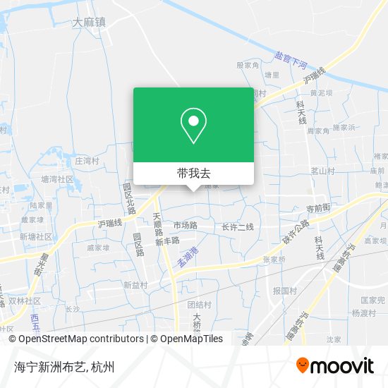 海宁新洲布艺地图