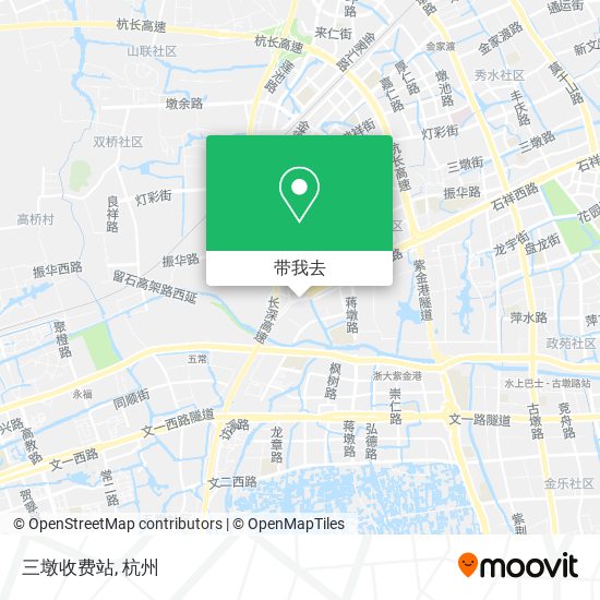 三墩收费站地图