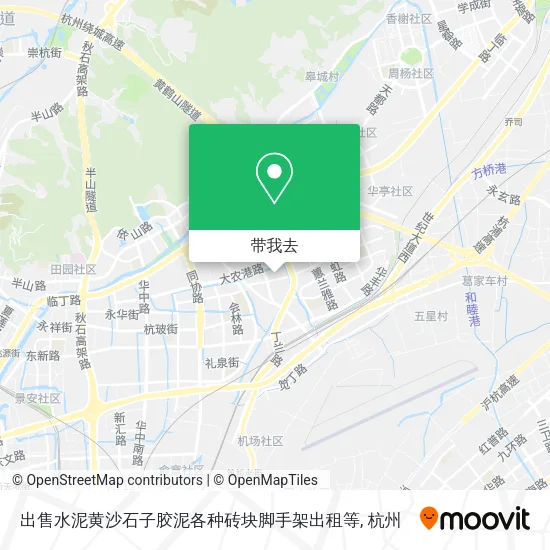 出售水泥黄沙石子胶泥各种砖块脚手架出租等地图