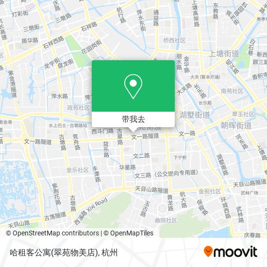 哈租客公寓(翠苑物美店)地图