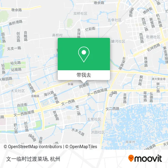 文一临时过渡菜场地图