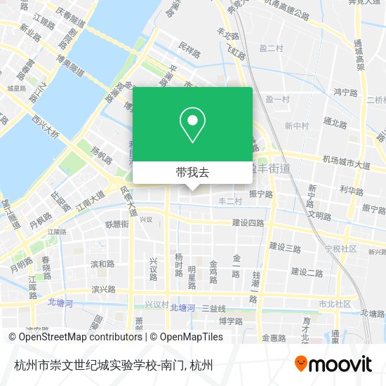 杭州市崇文世纪城实验学校-南门地图