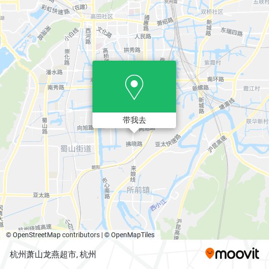 杭州萧山龙燕超市地图