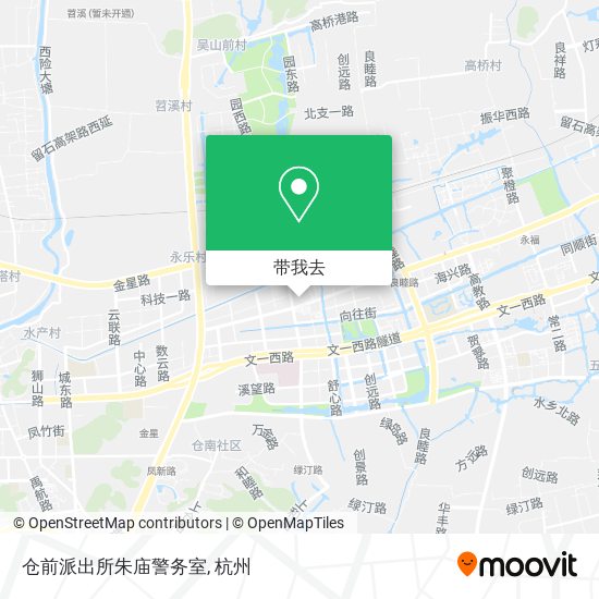 仓前派出所朱庙警务室地图