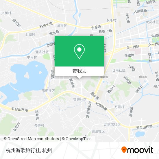 杭州游歌旅行社地图