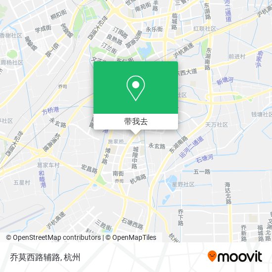 乔莫西路辅路地图